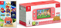 Nintendo Switch Lite (Coral) Animal Crossing New Horizons + 3 months of Nintendo Switch Online + Super Mario 3D All-Stars - £279 at Amazon