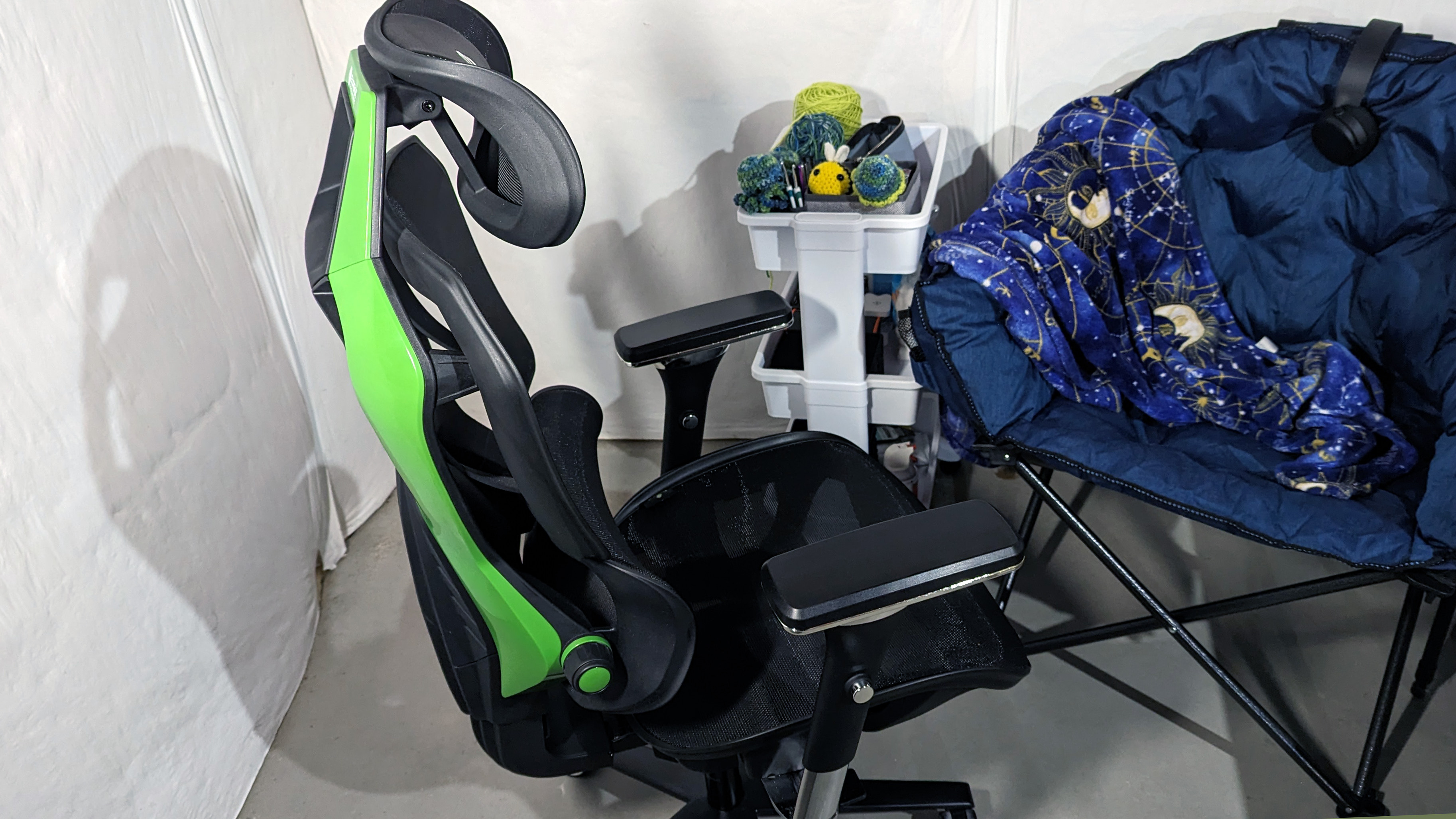 Eureka Ergonomics Typhon in the reviewer's gaming area