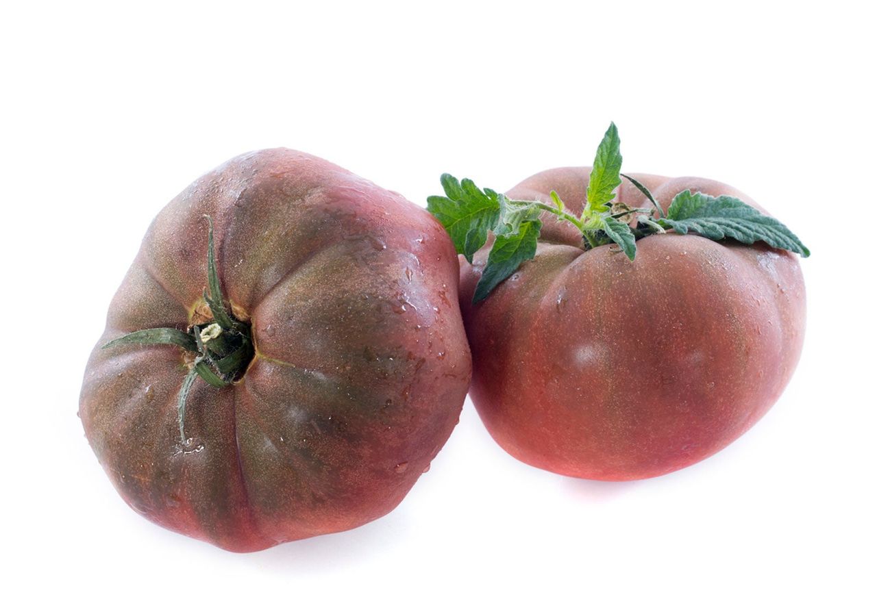 Two Black Krim Tomatoes