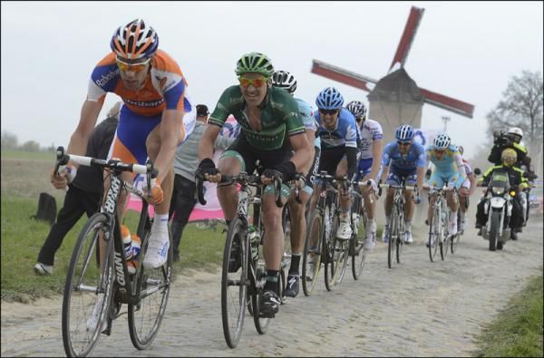 Turgot (Team Europcar) was delighted with his podium finish at Paris-Roubaix