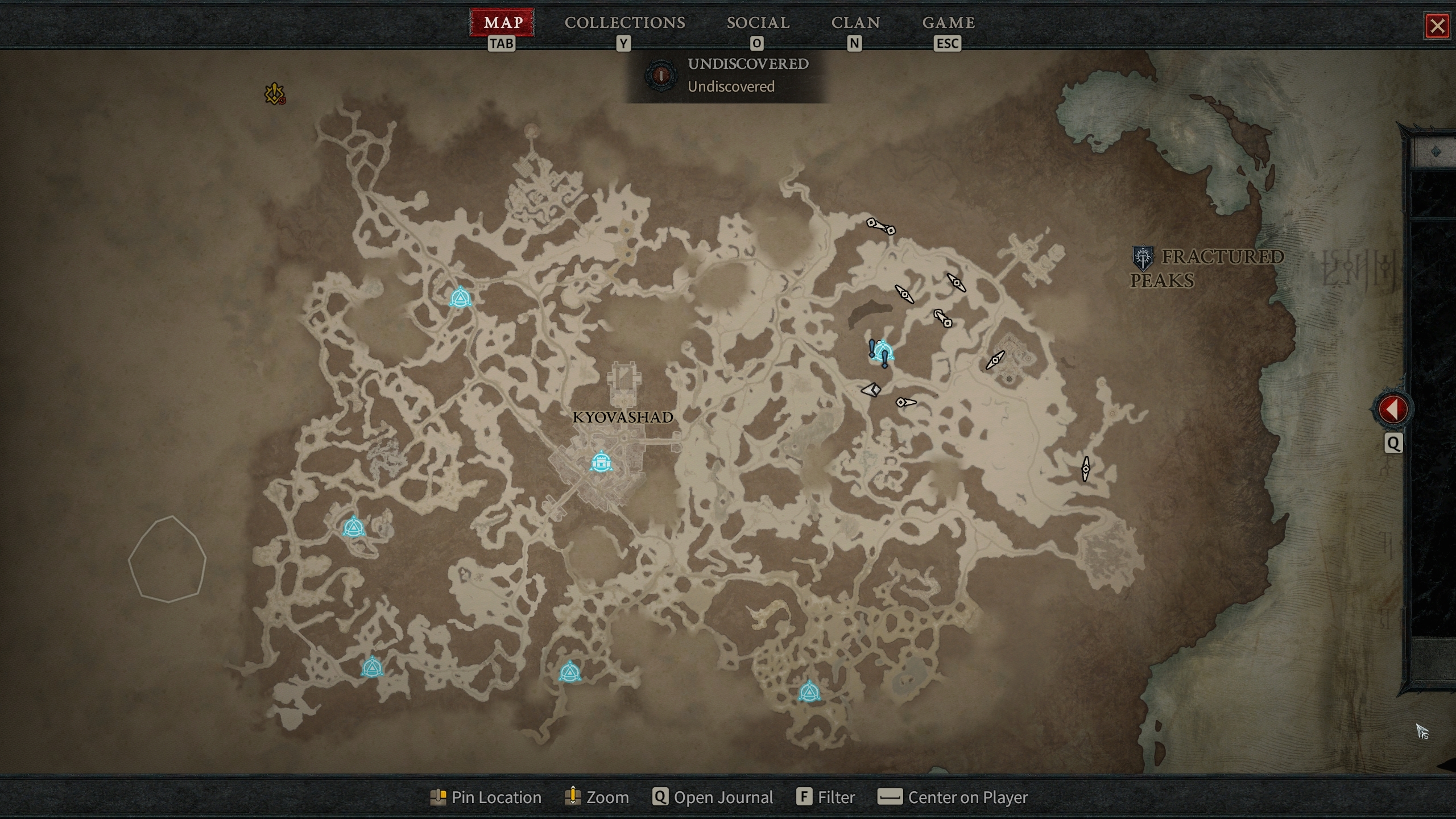 diablo 4 map of waypoints for the beta