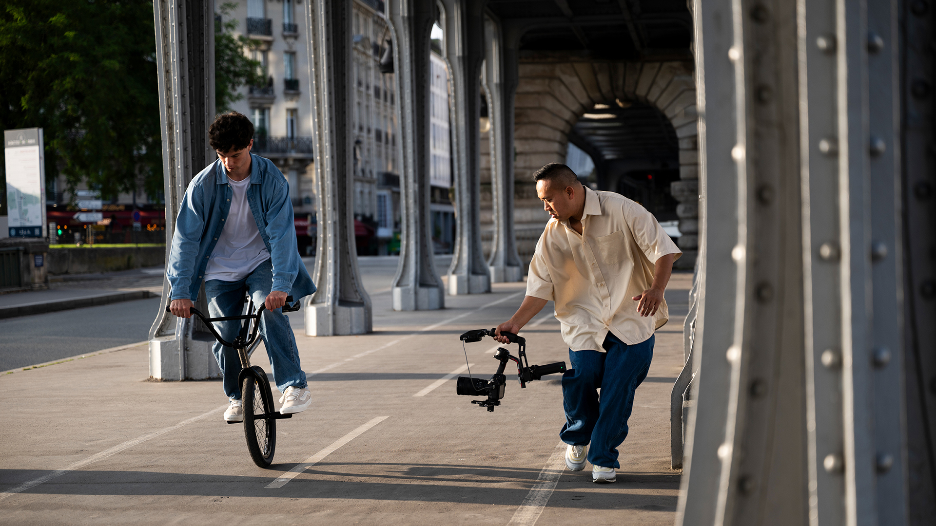 Nikon Z 24-70mm f/2.8 S II being used to shoot a cyclist