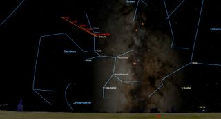 saturn stands still night sky september 2019