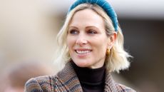 Zara Tindall attends the New Year's Day Racing Meet at Cheltenham Racecourse on January 1, 2026