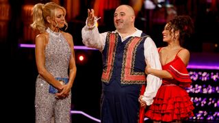 Tess Daly, Wynne Evans & Katya Jones on Strictly Come Dancing 2024