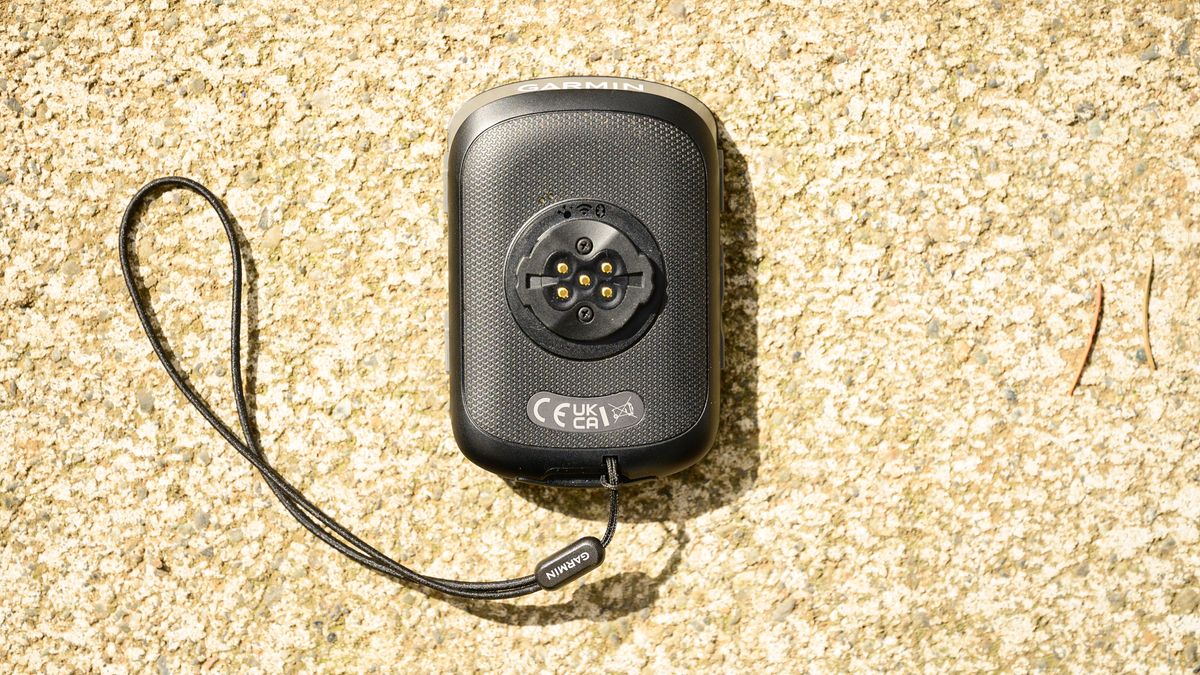 Garmin Edge 540 back of unit