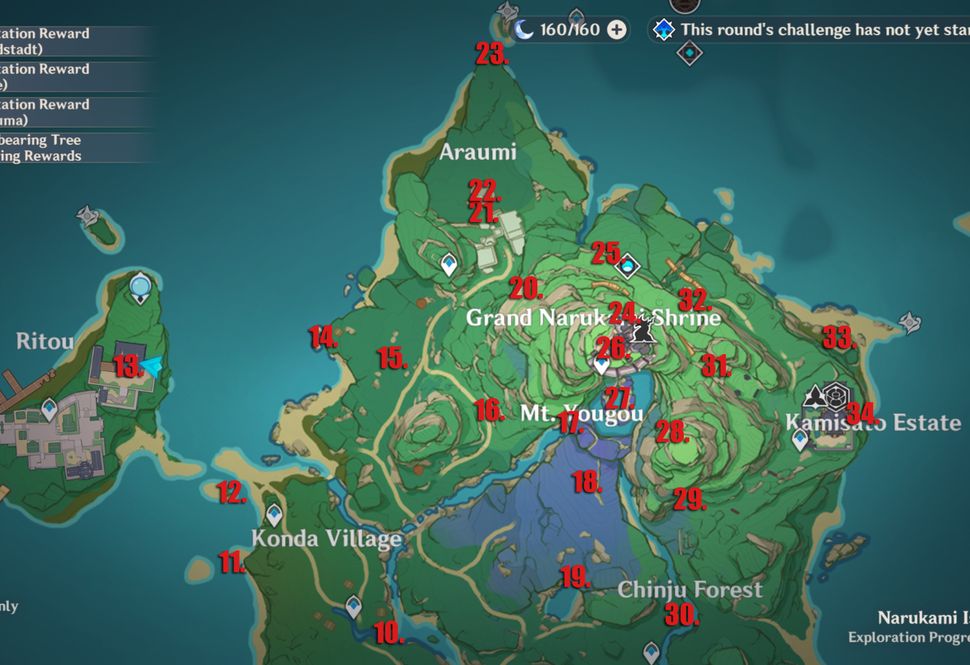 Genshin Impact Electroculus locations map | PC Gamer