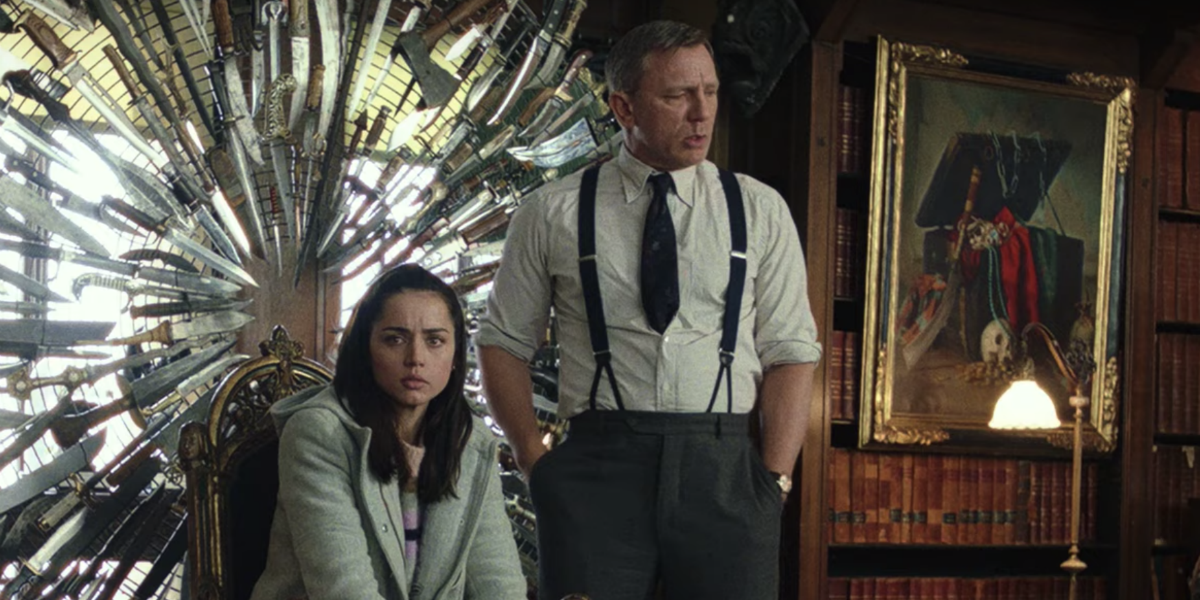 Daniel Craig and Ana de Armas at cinemas in Knives Out (2019)