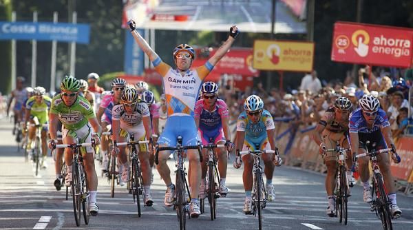 The sprint in Madrid belonged to Tyler Farrar, who won by a length ahead of Mark Cavendish.