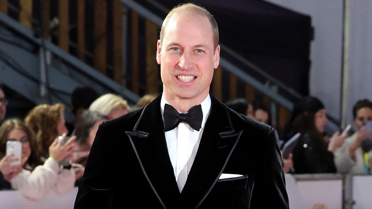 Prince William in a tux at the BAFTAs