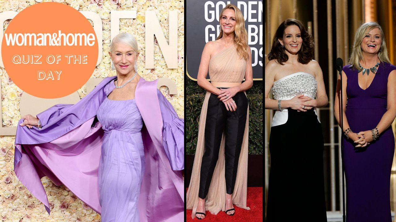 A composite image shows Helen Mirren, Julia Roberts, Tina Fey and Amy Poehler at the Golden Globes
