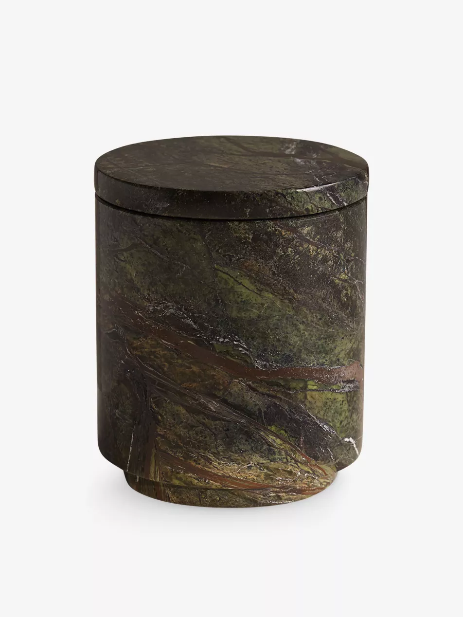 Leather and Oud Marble Scented Candle 250g