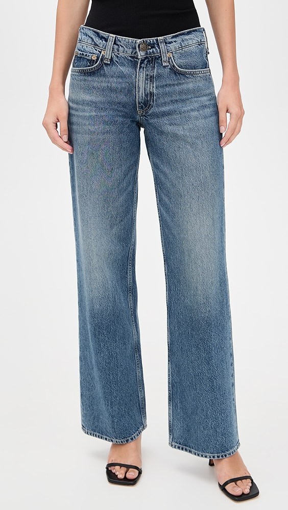 Rag &amp;amp; Bone Saige Low Rise Full Relaxed Straight Jeans