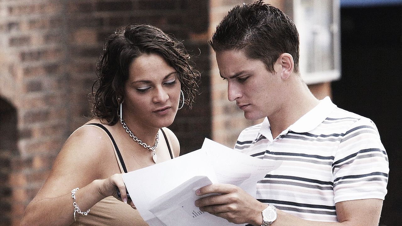 Students receive their A-Level results