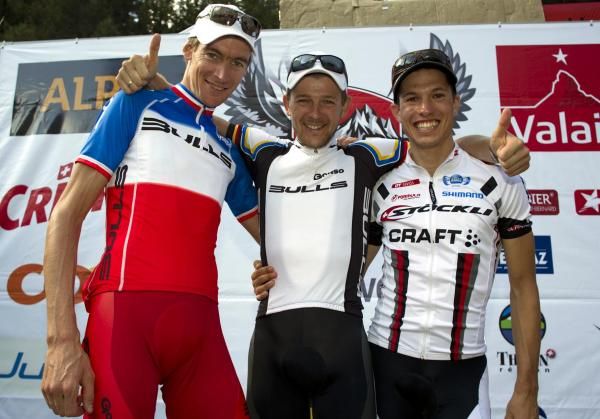 Elite men's podium at the 2010 Grand Raid