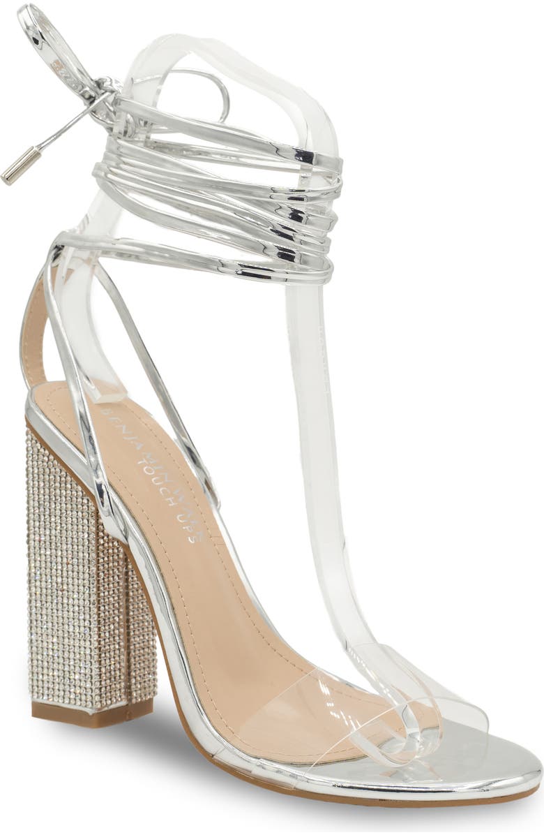 Silver Ankle Wrap Sandal