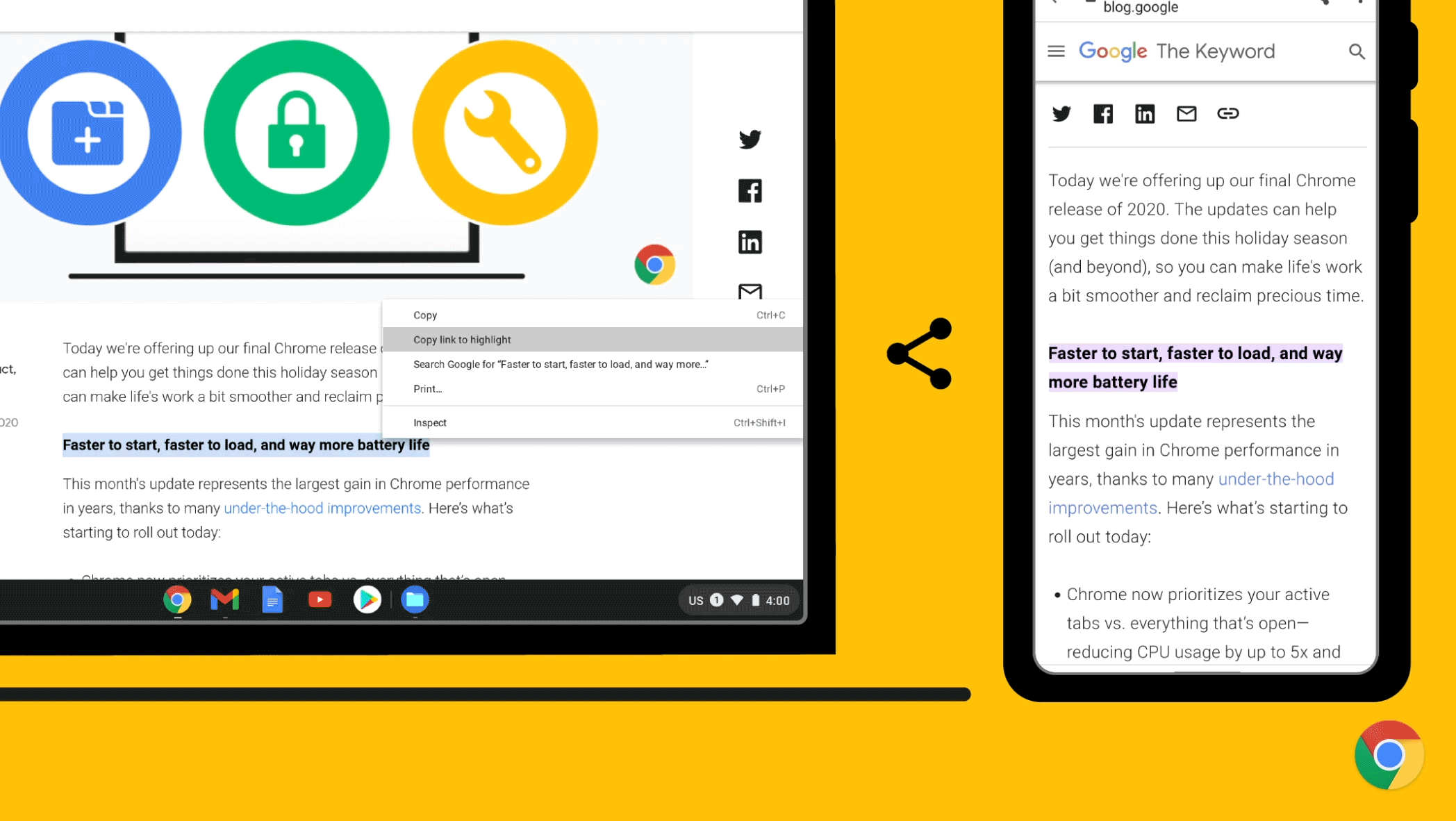 New features in Chrome 90 in a GIF