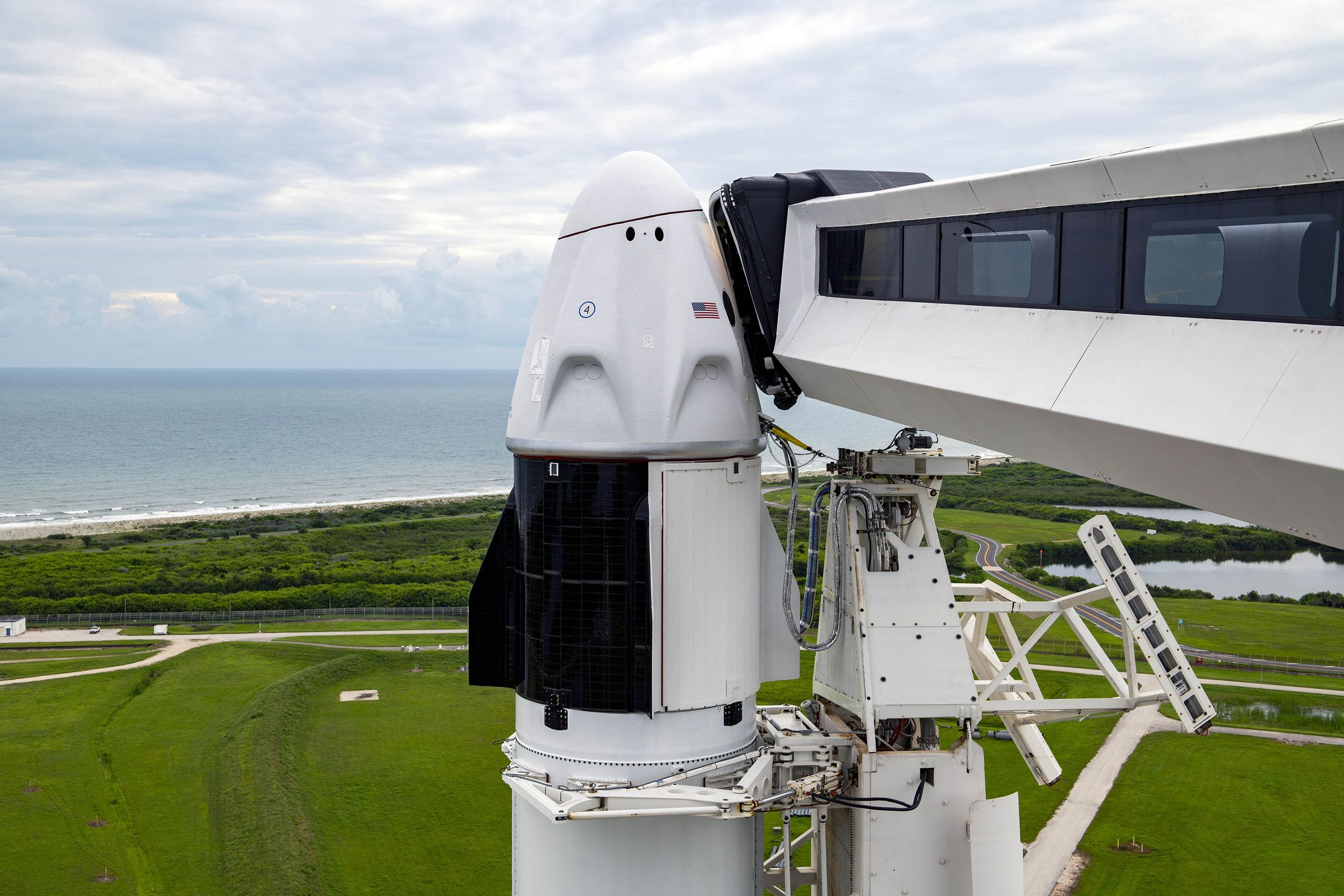 SpaceX test-fires rocket for Inspiration4, the 1st private orbital ...