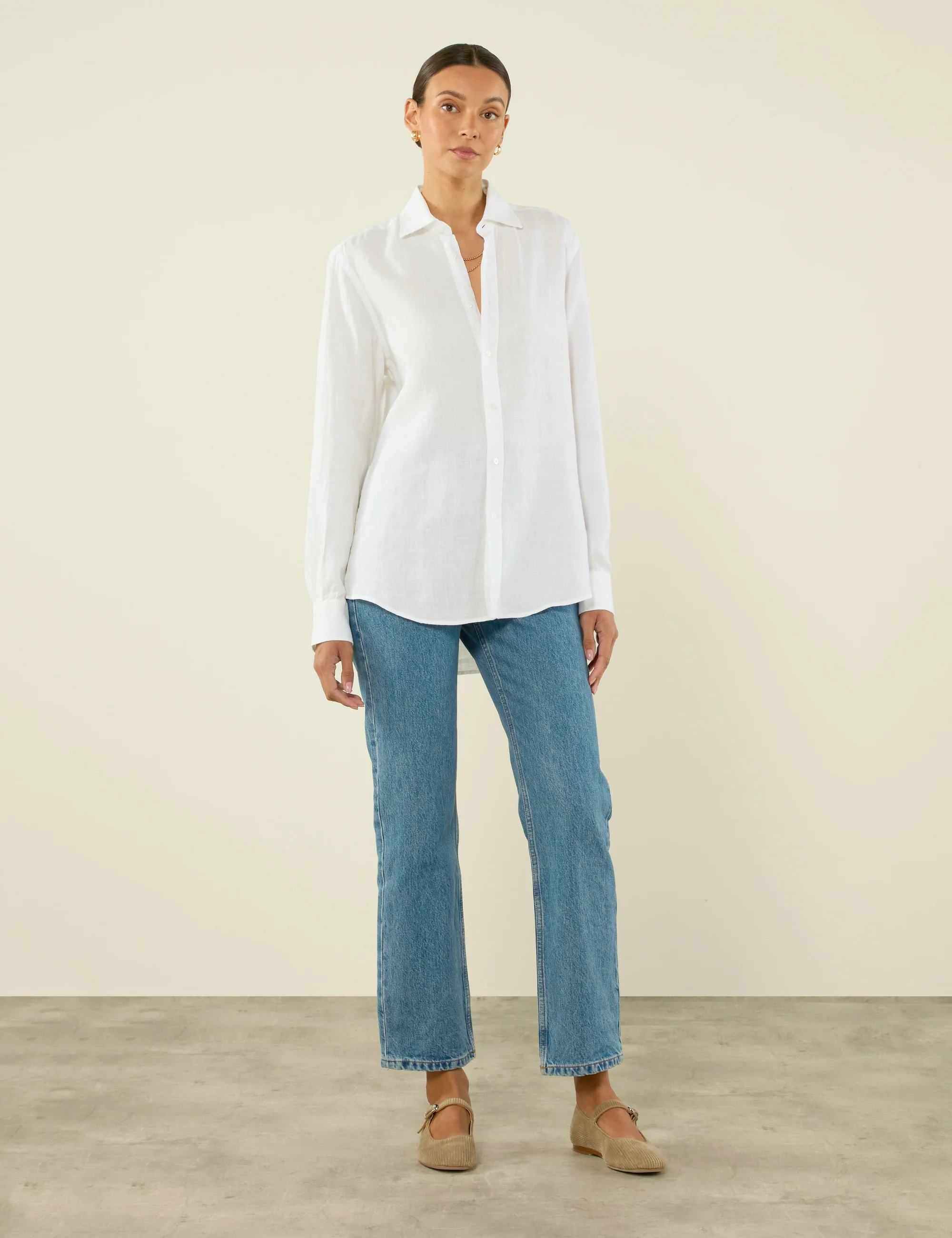 With Nothing Underneath, The Boyfriend Linen Shirt
