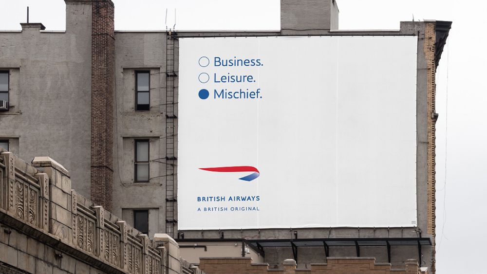 An image of an ad from the British Airways British Originals campaign