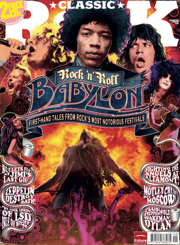 The cover of Classic Rock 109, featuring Jimi Hendrix