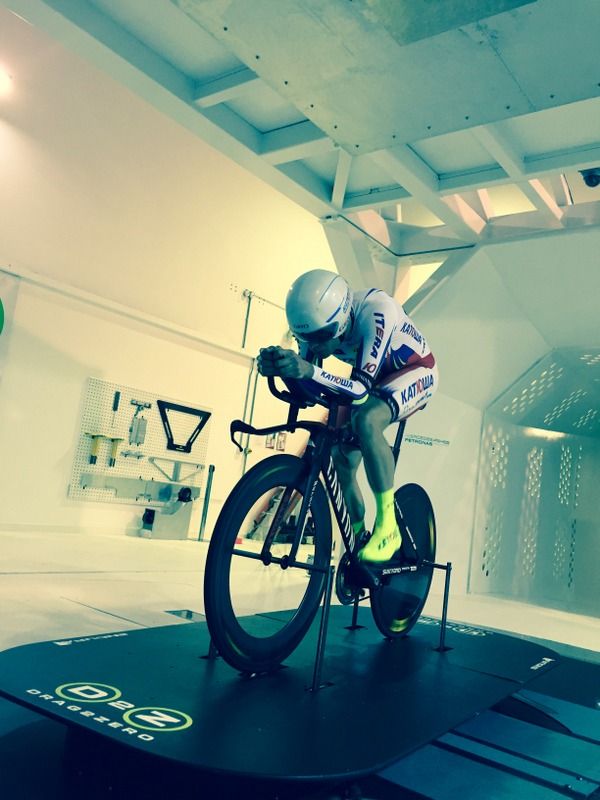 Alexander Kristoff in the Drag2Zero wind tunnel