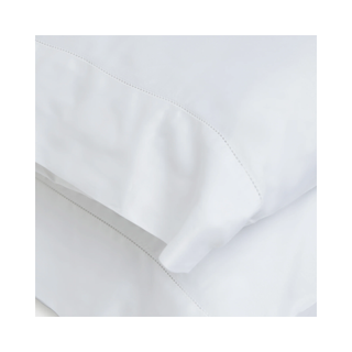 white organic cotton pillowcase