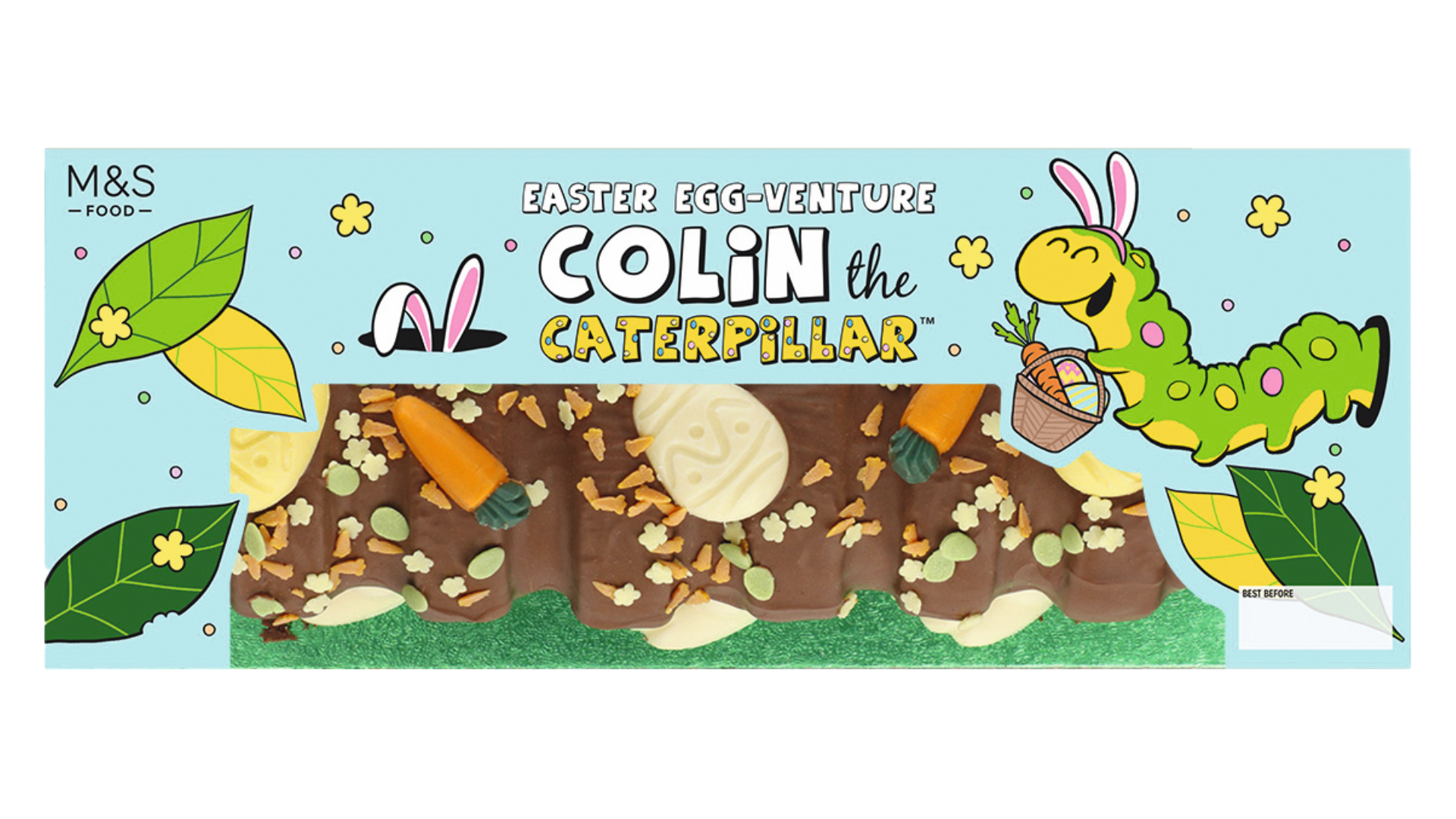Easter egg venture colin the caterpillar cake