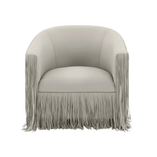 Upholstered Swivel Barrel Chair