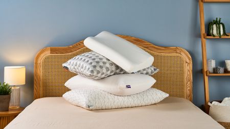 Best Pillows stacked atop each other in TG Sleep Studio