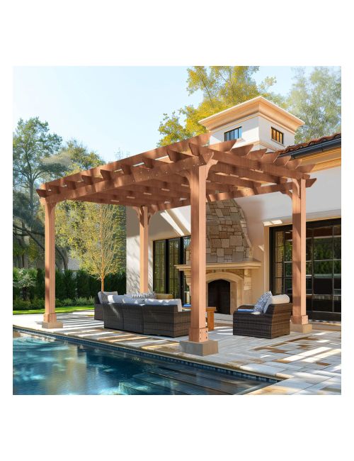 Veikous Solid Wood Pergola