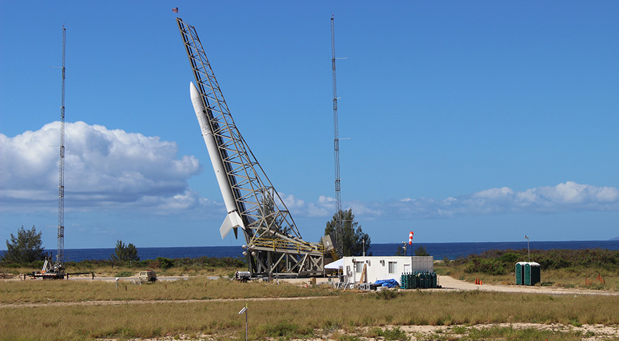 Super Strypi Rocket Before Failure