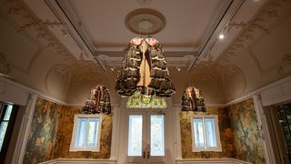 Installation of "Welcome to Territory” by Lenape Center with Joe Baker in "Making Home—Smithsonian Design Triennial" at Cooper Hewitt, Smithsonian Design Museum. Photo: Ann Sunwoo © Smithsonian Institution