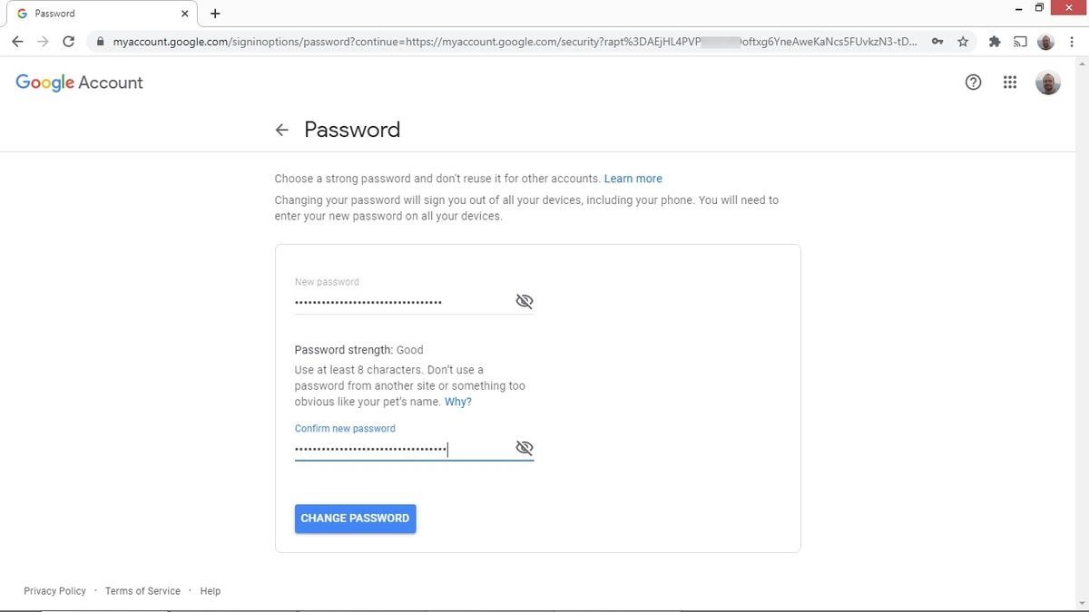 How To Change Your Google Password Or Reset It Techradar - reusable roblox card pin code generator