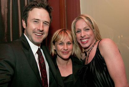 Alexis Arquette (right), with siblings David and Patricia, is dead at 47