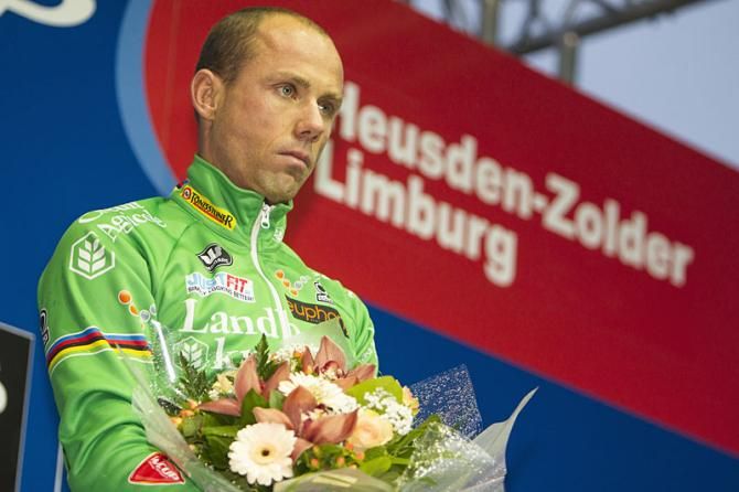 Sven Nys on the podium