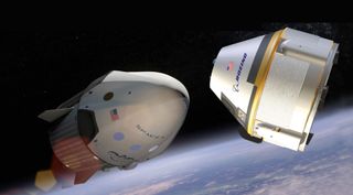The annual report of NASA's Aerospace Safety Advisory Panel raised safety issues about commercial crew systems under development by Boeing and SpaceX