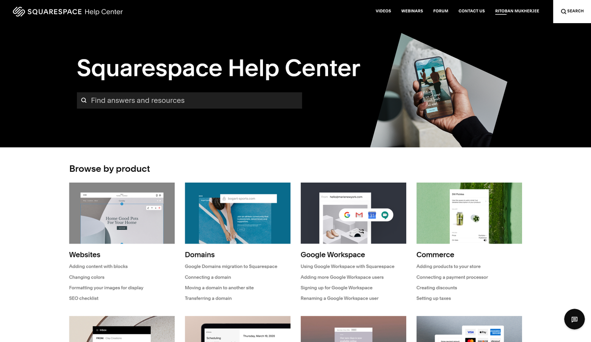 Squarespace support