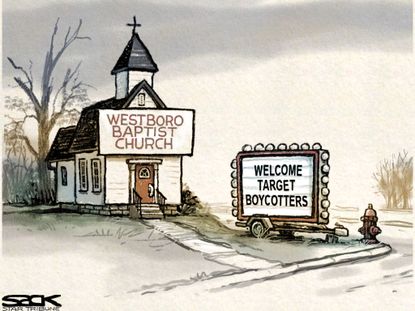 Editorial Cartoon U.S. Westboro Baptist Church