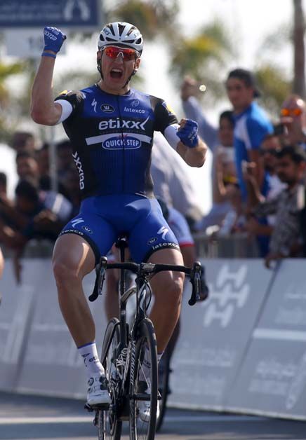 Marcel Kittel celebrates his victory