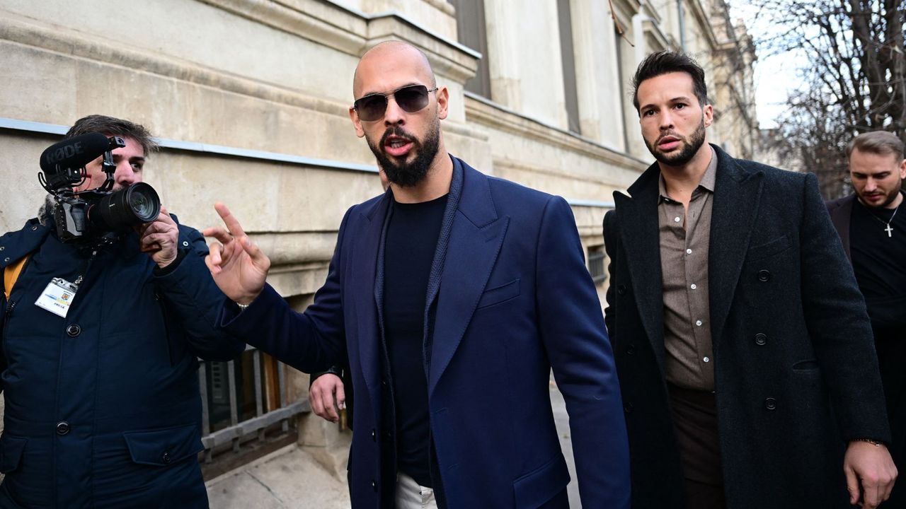 Andrew and Tristan Tate at the Bucharest&#039;s Court of Appeal