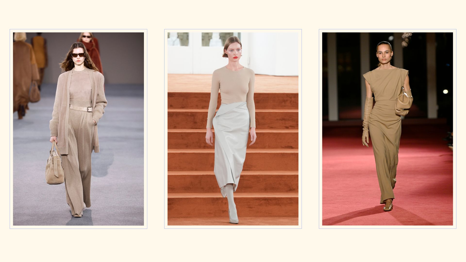 Max Mara, Jil Sander and Michael Kors models on the runway