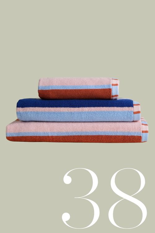 Pure Cotton Striped Reversible Towel