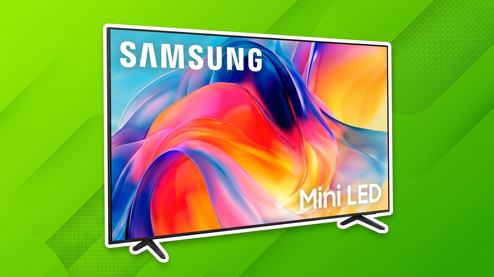 A Samsung 75-Inch Class M70H Series, Mini LED, 4K, Smart TV