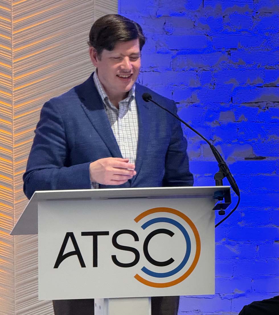Nathan Simington at ATSC meeting