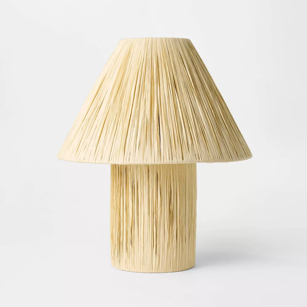 Pleated paper table lamp