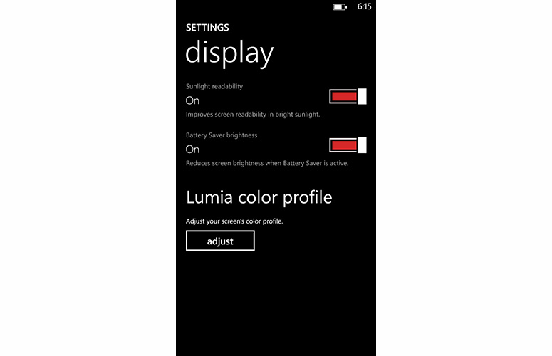 Nokia Lumia Icon Temperature