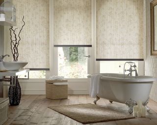 Luxury organic bathroom blinds, English Blinds