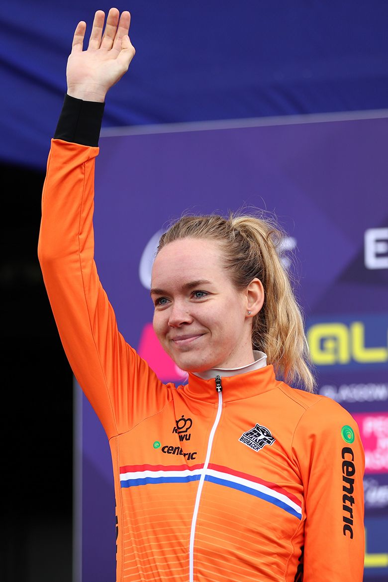Anna van der Breggen took silver