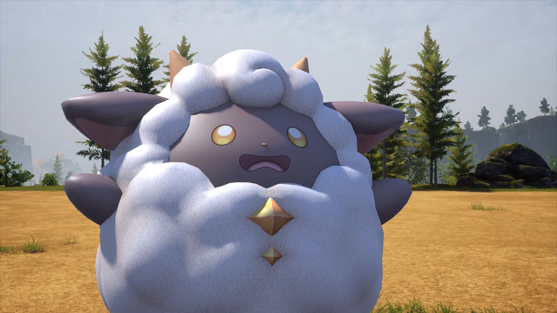 Lamball looks surprised in official Palworld animation 'Is Tarantriss scary? Or just misunderstood?'
